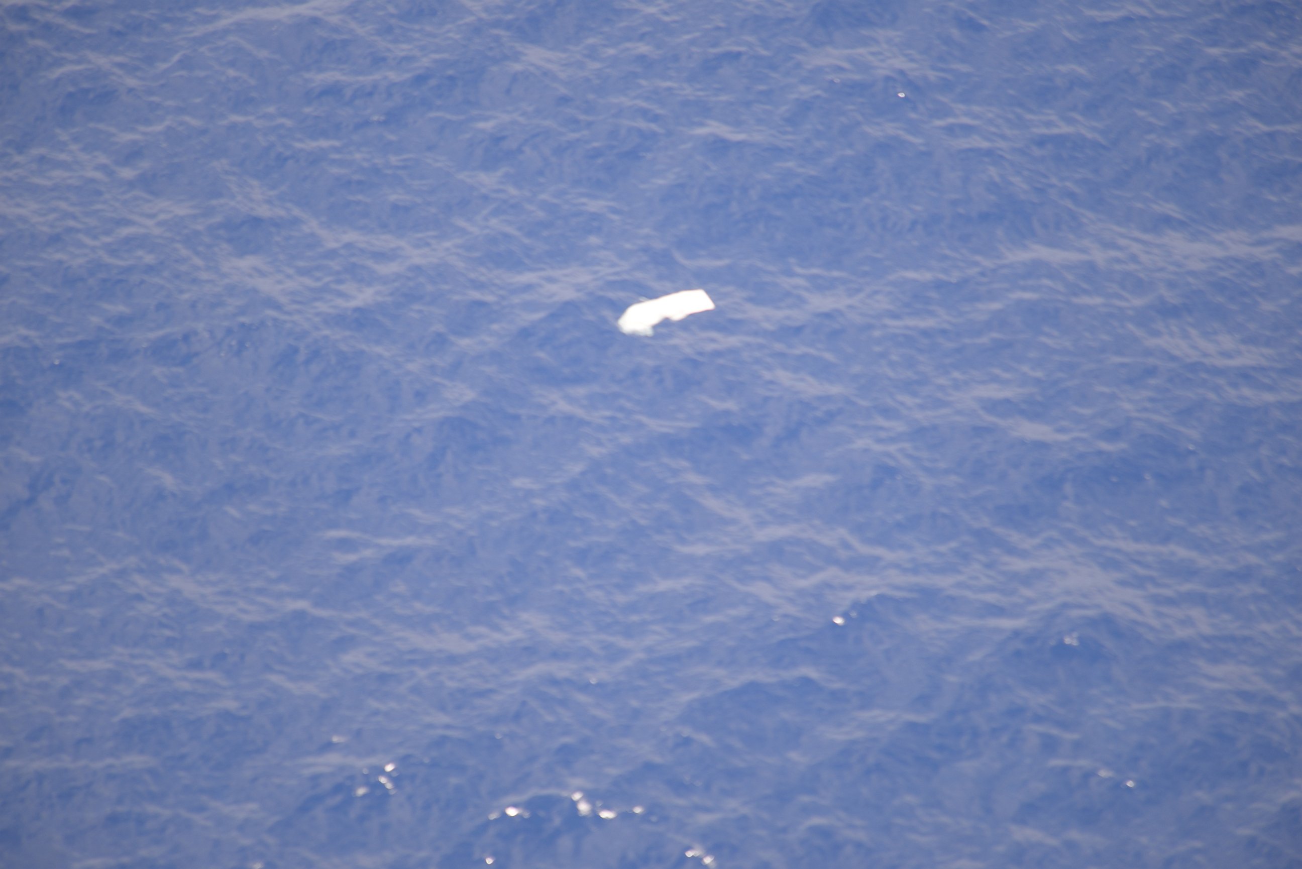 PHOTO: Possible debris from EgyptAir flight MS804 as seen from a P-3 Orion maritime patrol aircraft from Patrol Squadron 4, May 21, 2016.