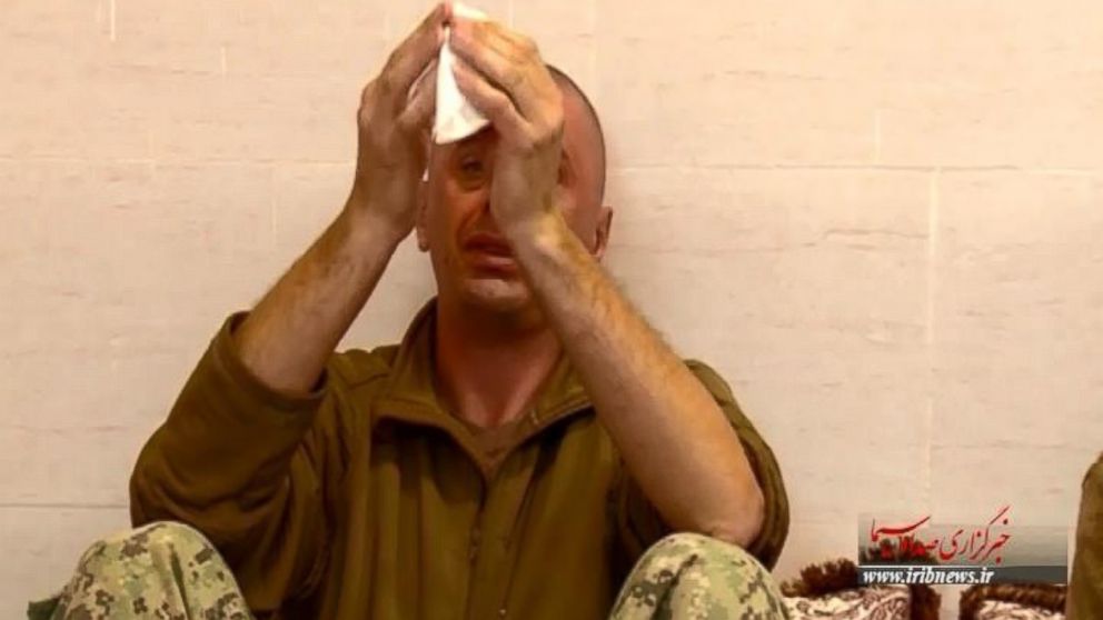 Iranian media released this video Feb. 10, 2016 of what they say is an American sailor crying while detained by Iran. A DoD official says the video appears to be similar to previous propaganda videos showing the detained RCB sailors released by Iran.