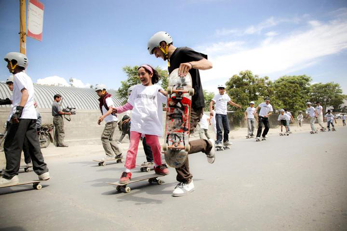 PHOTO: Skateistan is an organization that brings education to street youths through skateboarding in countries like Afghanistan and Cambodia.