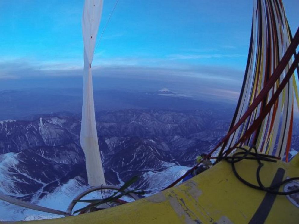 PHOTO: This photo shows the view as the pilots of Two Eagles Balloon team flew over Japan