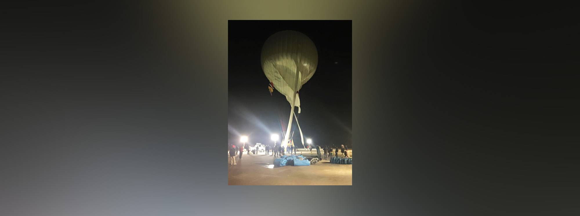 PHOTO: The Two Eagles balloon is readied for flight in Saga, Saga Prefecture, Japan, Jan. 25, 2015