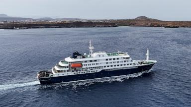 PHOTO: The cruise ship MV Hondius leaves Praia, Cape Verde, May 6, 2026. 