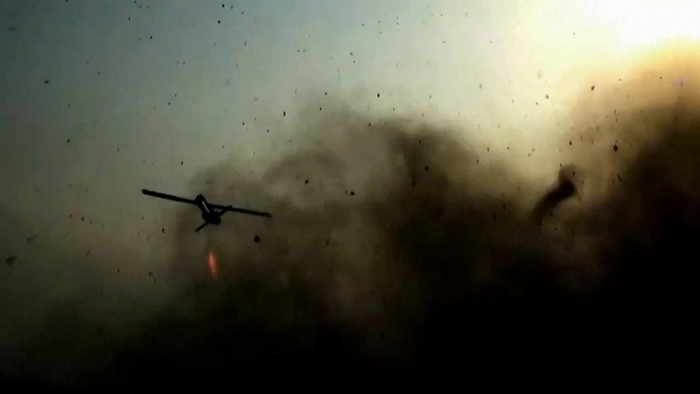 PHOTO: This screen grab taken on July 15, 2026, from video footage released by the Islamic Revolutionary Guard Corps' Sepah News website on July 14, 2026, allegedly shows a drone being launched from an undisclosed location,