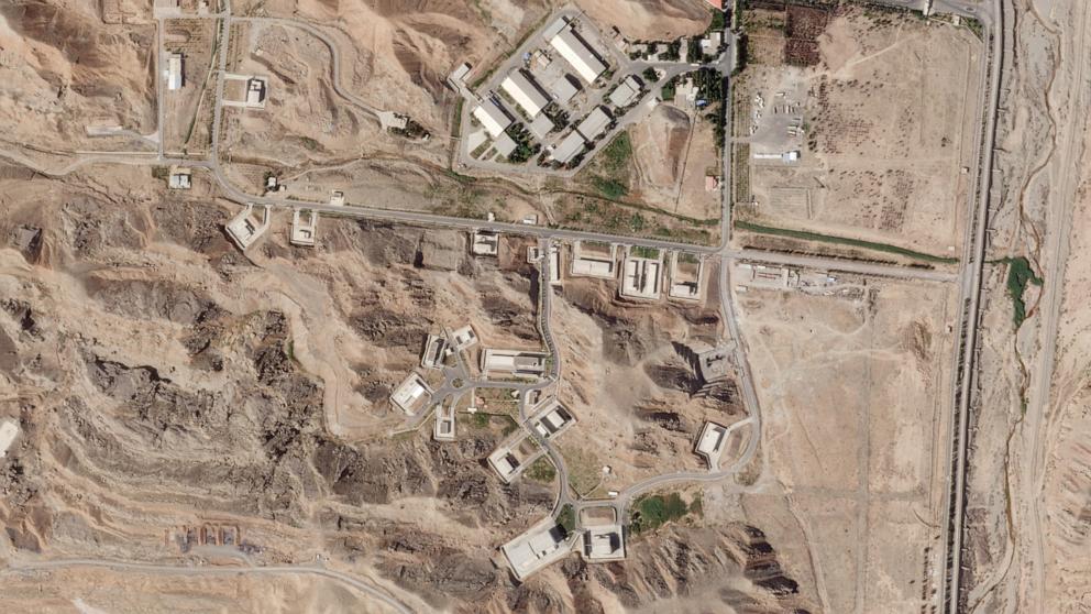 PHOTO: This satellite photo from Planet Labs PBC shows at Iran's Parchin military base outside of Tehran, Iran, Sept. 9, 2024. 