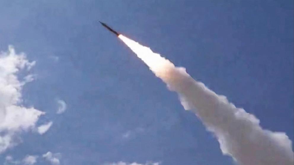 PHOTO: This screen grab taken from video footage released on July 17, 2026 by the Islamic Revolutionary Guard Corps' Sepah News website shows a missile being launched from an undisclosed location towards U.S. targets in Qatar, Kuwait and Oman.
