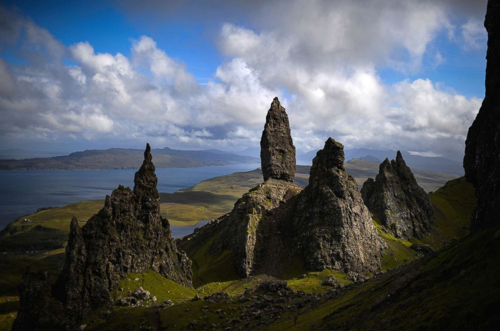 PHOTO: Tourists visit The Storr on the Isle of Skye, Aug.17, 2017 in Portree, Scotland.