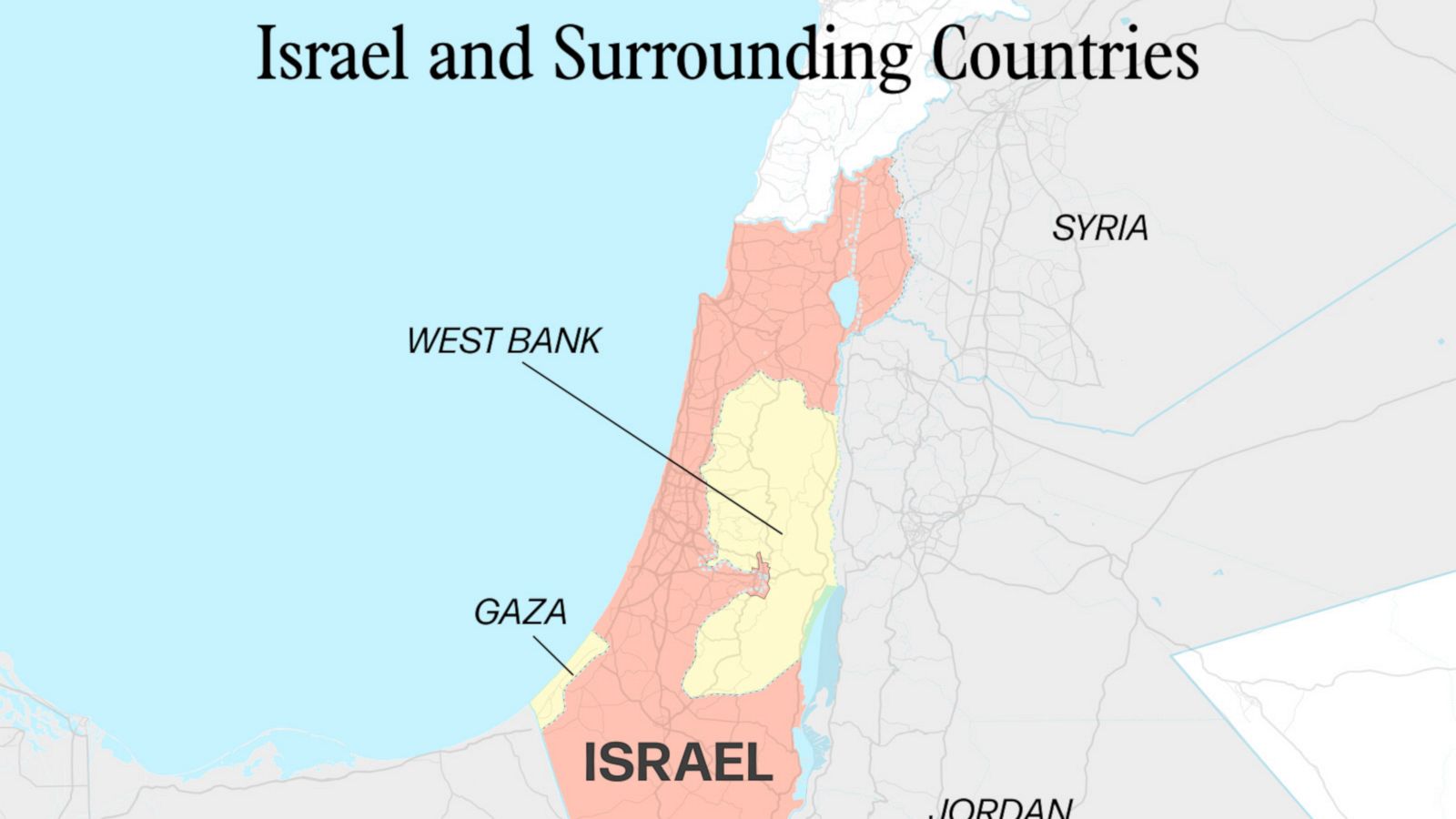 How Israel's geography, size put it in the center of decades of conflict - ABC News