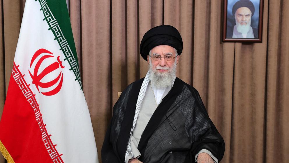 PHOTO: Iran's Supreme Leader Ayatollah Ali Khamenei delivers a televised message following the Israeli strikes in Tehran, Iran, on June 13, 2025.