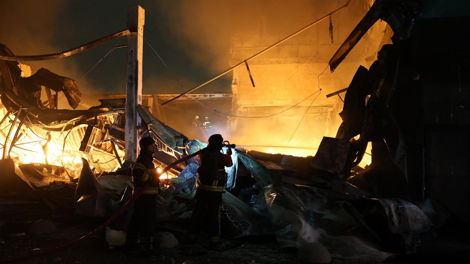 Ukraine and Russia exchange major strikes on capital cities after peace talks