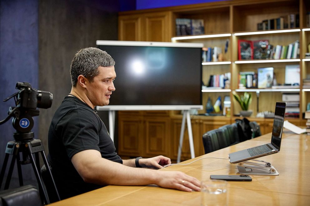 PHOTO: Mykhailo Fedorov, the minister of Digital Transformation of Ukraine, is seen in an undated photo supplied by his office on Aug. 24, 2022. 