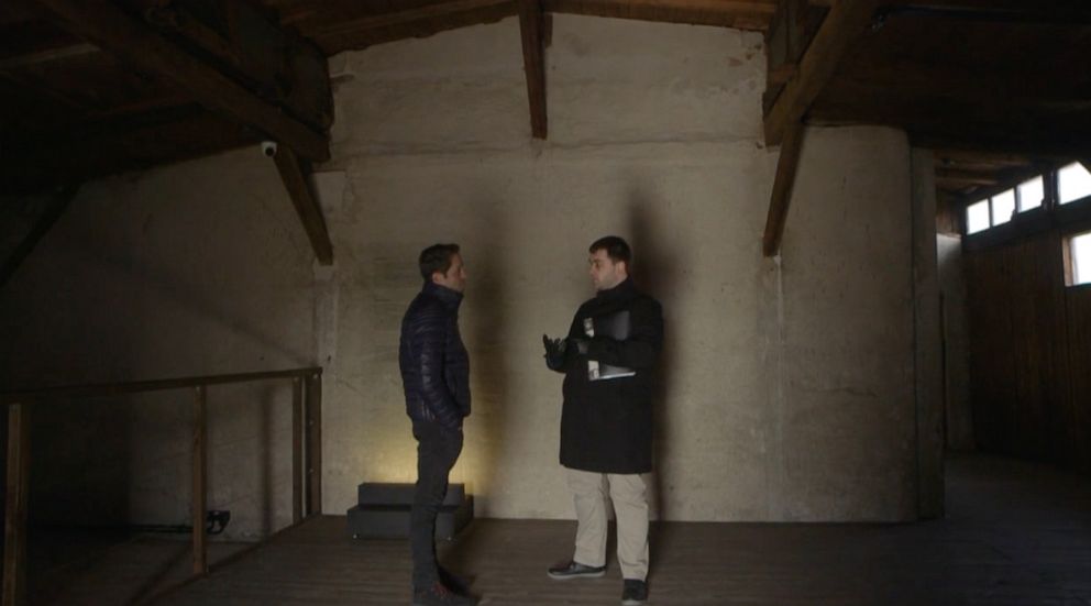 PHOTO: ABC News' Phil Lipof takes a tour of the State Museum at Majdanek with the museum's archivist Lukasz Myszala.. The museum is located at the site of a former concentration camp.