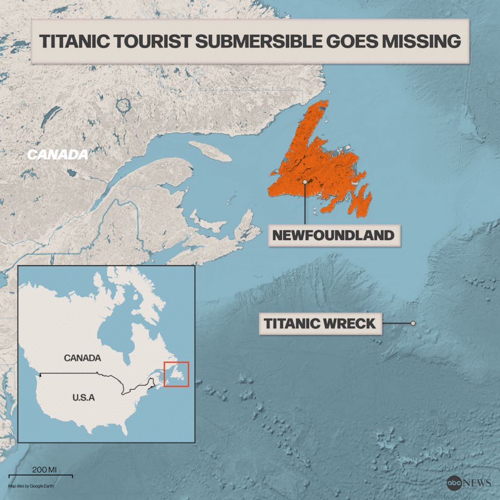 PHOTO: Titanic tourist submersible goes missing.