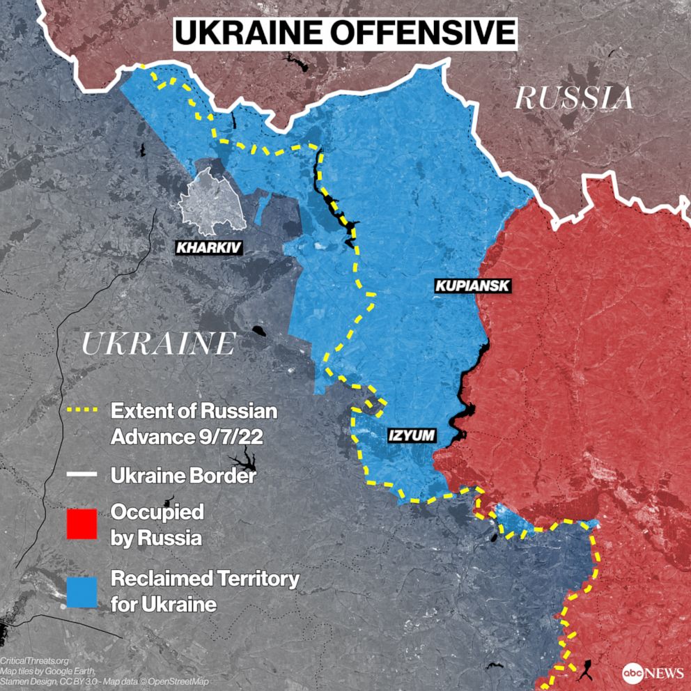 PHOTO: Ukraine counter-offensive reclaims territory in North East