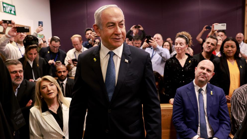 PHOTO: Israeli Prime Minister Benjamin Netanyahu arrives to attend a hearing for his long-running trial for alleged corruption, in Tel Aviv, Israel, on Dec. 10, 2024.