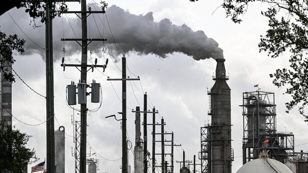 PHOTO: This photo shows a view of the Valero Houston Refinery in Houston, Texas, on April 29, 2026.