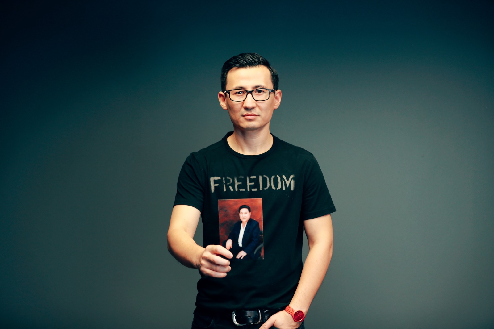 PHOTO: Kuzzat Altay, a Uighur-American activist and entrepreneur, believes his father suffered in a Chinese vocational center. Altay says he has struggled to maintain contact with him.