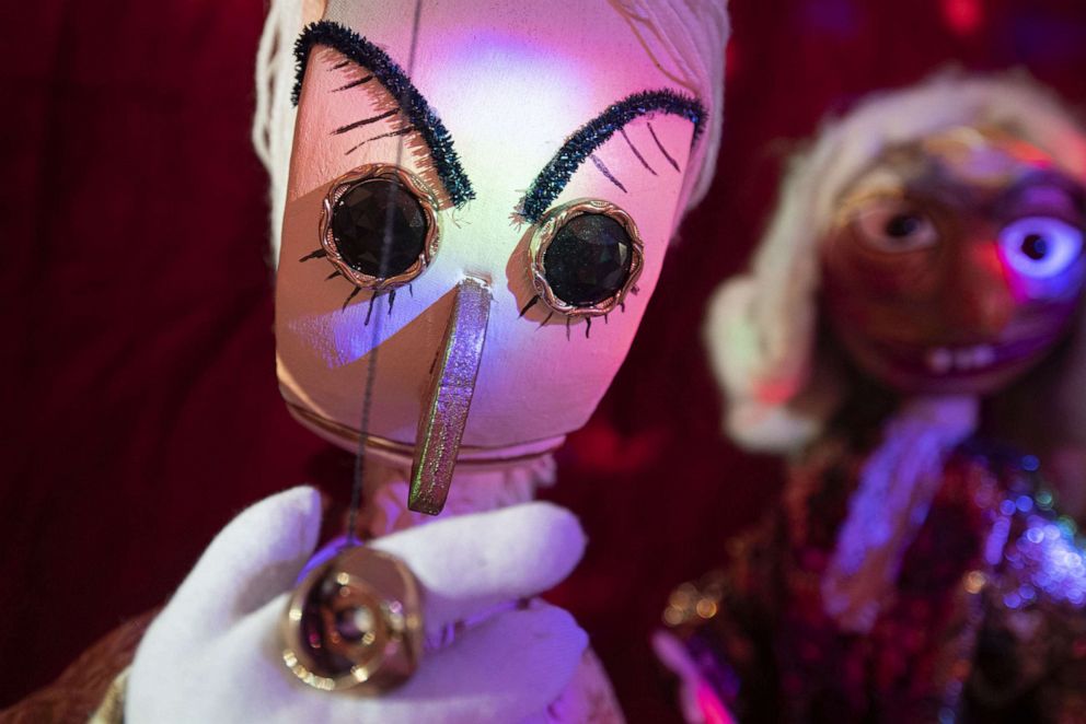 PHOTO: An exhibition piece at the recently opened Puppet Museum in Lugano, Switzerland, July 3, 2020. Lugano will hold the 38th edition of the annual international Marionette Festival in October and November 2020.