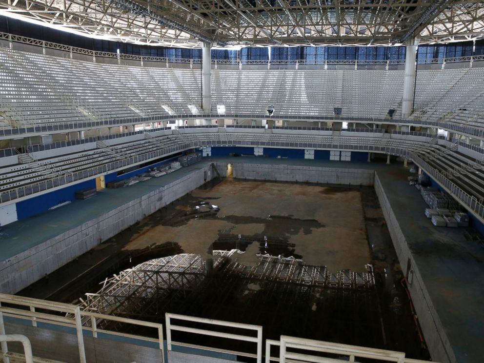 PHOTO: A view of the Olympic Aquatics Stadium, which was used for the Rio 2016 Olympic Games, is seen in Rio de Janeiro, Brazil, Feb. 5, 2017.
