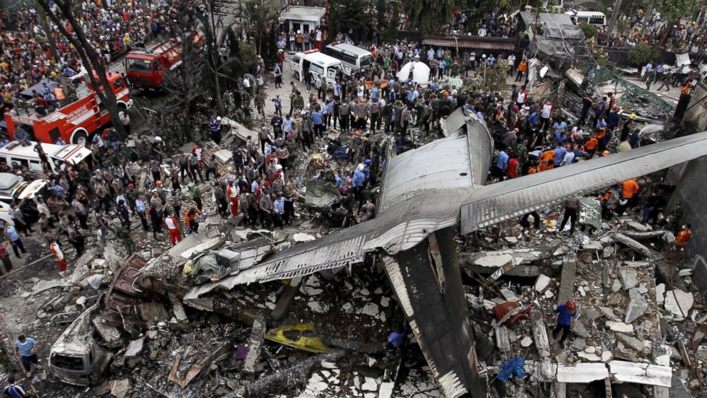 Over 100 Dead in Indonesia After Military Plane Crashes in Residential