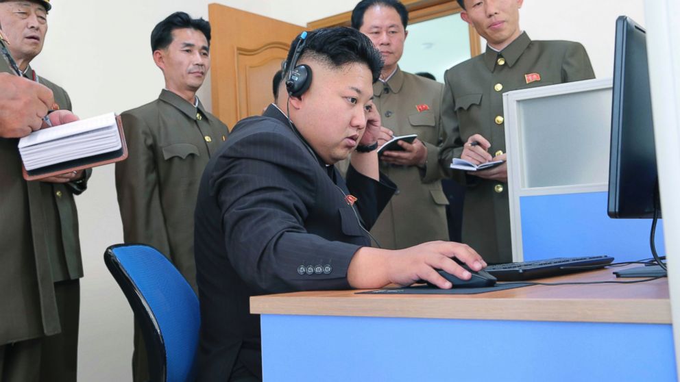 PHOTO: Kim Jong-un gives field guidance to a machine plant in this undated photo.