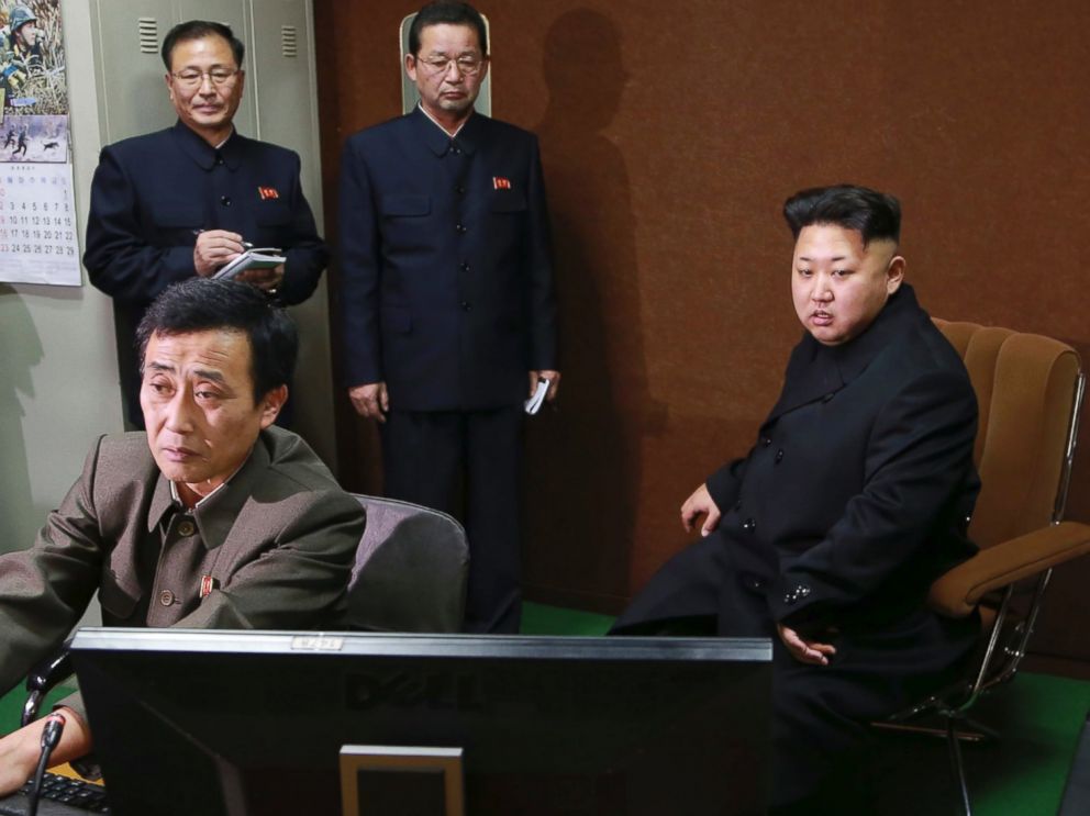 PHOTO: Kim Jong-un visits the Korean April 26 Cartoon Film Studio in this undated photo.
