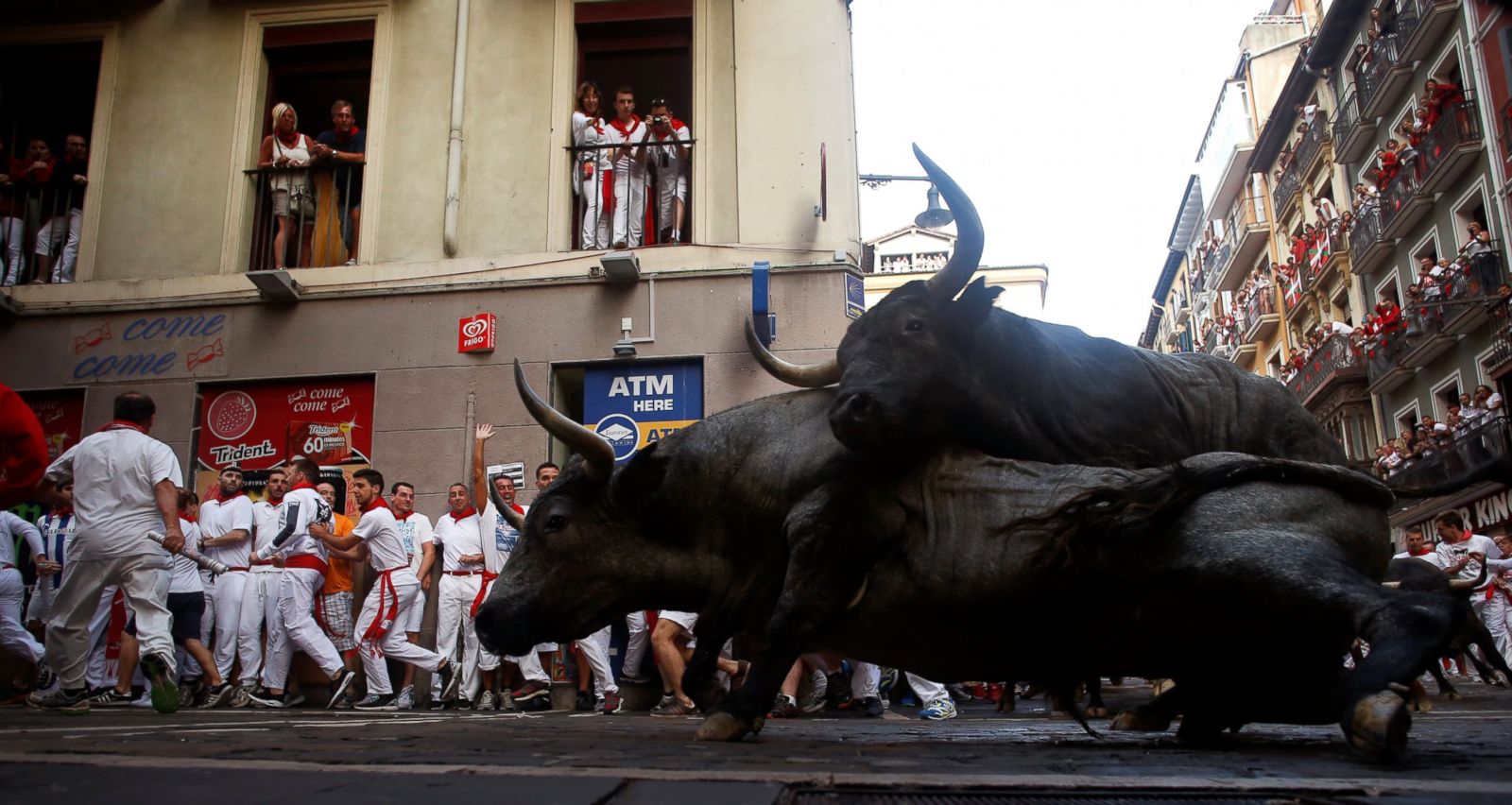 Pamplona's running of the bulls