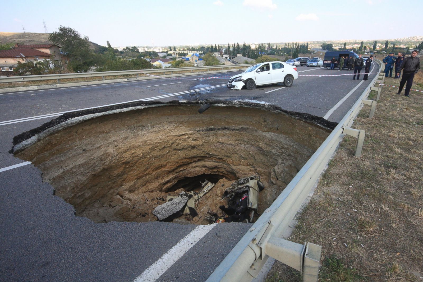 Incredible Sinkholes Around The World Photos Abc News