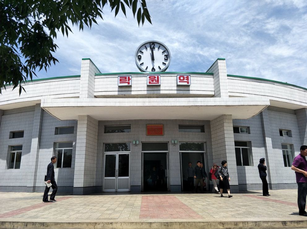 PHOTO: The entrance to Rakwon Station, Pyongyang, North Korea, June 8, 2019.