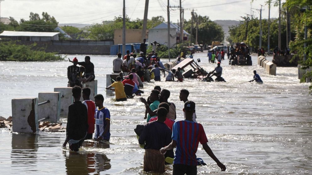 Hundreds of thousands displaced following historic floods in Somalia