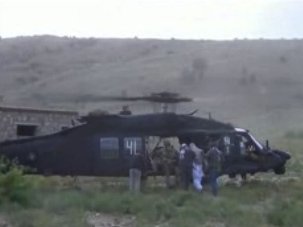 PHOTO: Video released by the Taliban reportedly shows the handover of Army Sgt. Bowe Bergdahl, May 31, 2014 in Afghanistan.