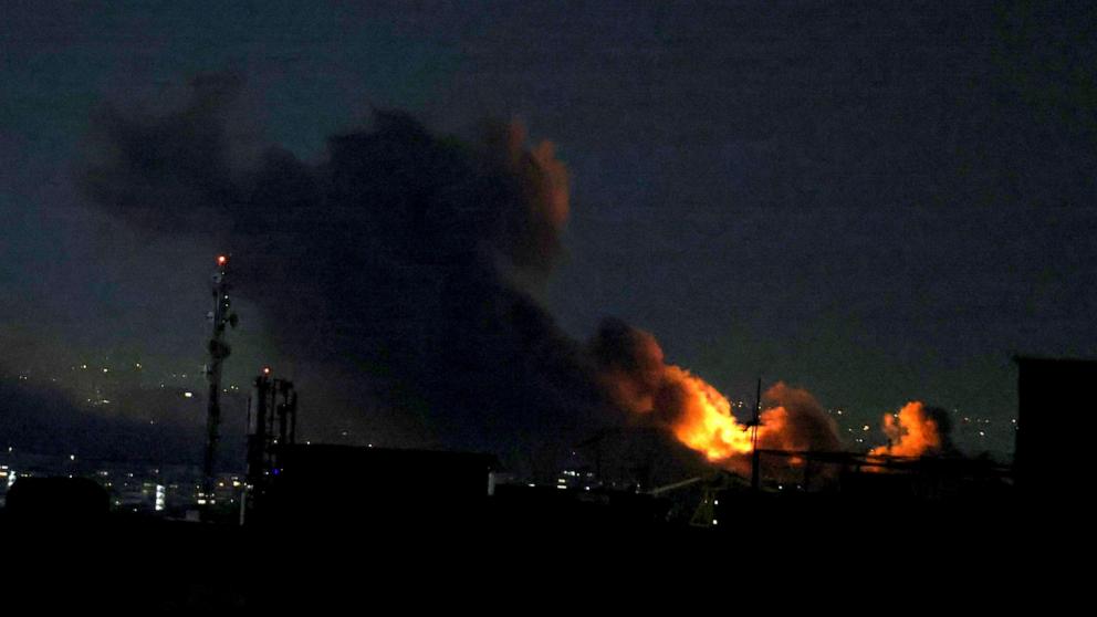 PHOTO: A plume of smoke rises from the site of a strike in Tehran on March 29, 2026.