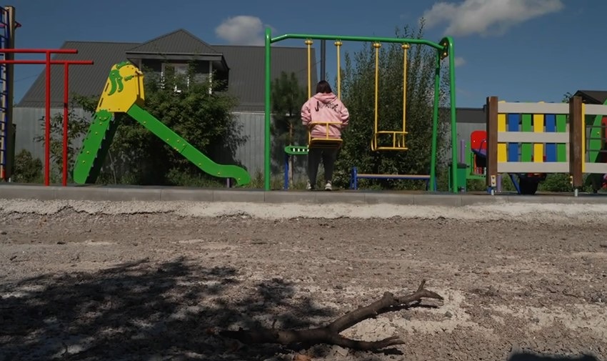 PHOTO: Ukrainian teenager Katya says she was living with her foster parents in the Russian-occupied region of Kherson in 2023 when Russian authorities approached her family and told them they would take her to a summer camp. 