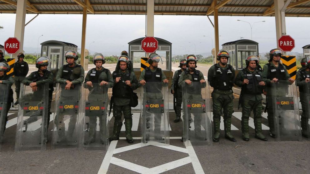 Humanitarian Aid For Venezuelans Stored At Bridge Crossing Border As ...