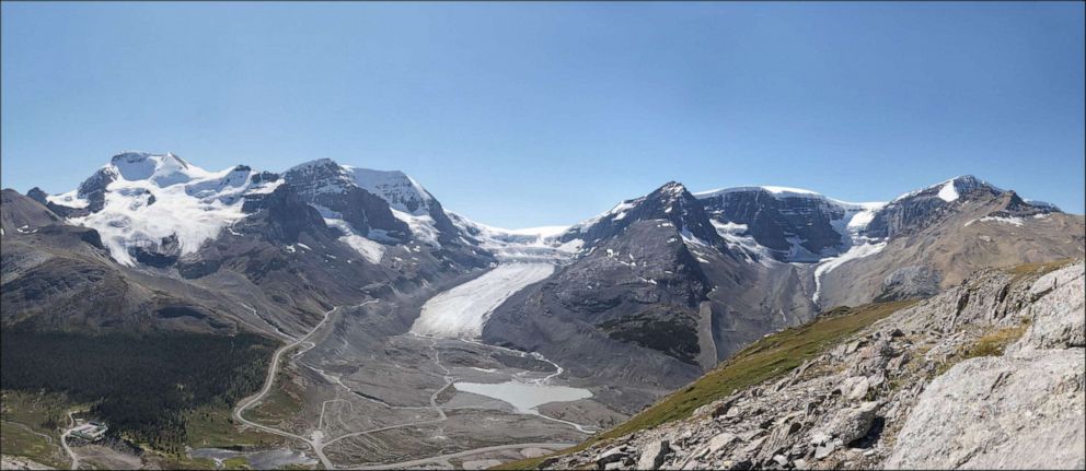 The Athabasca Glacier in Alberta, Canada is seen here in 2011. 