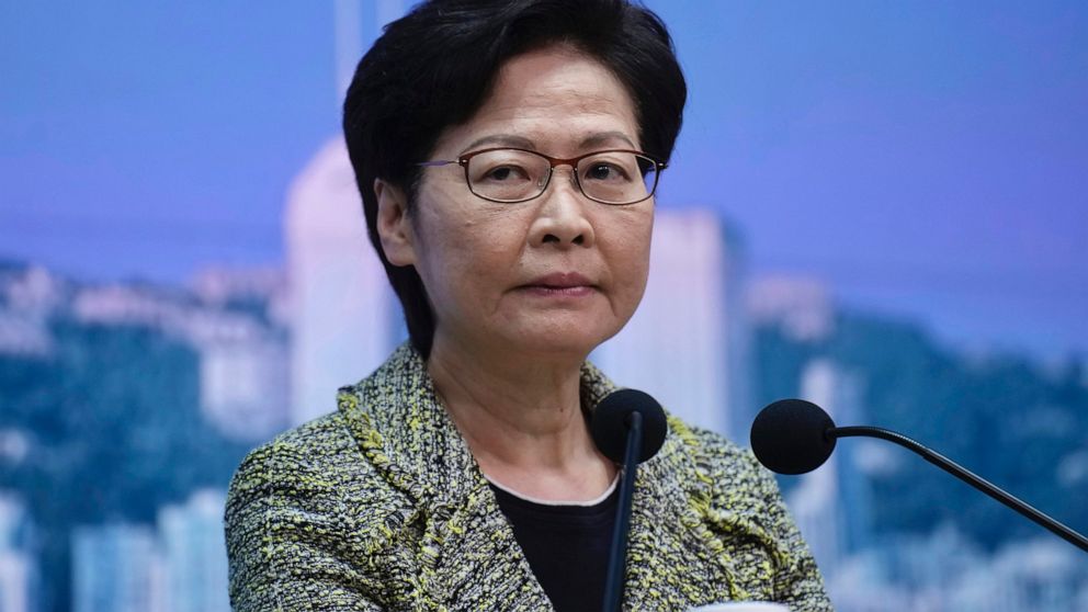 Hong Kong leader: Groups crossing 'red lines' should disband