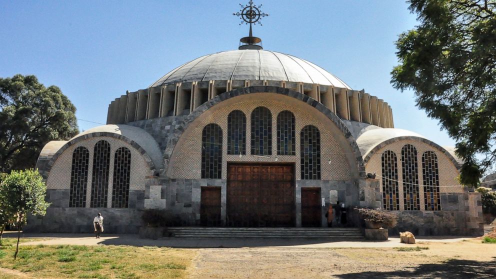 FILE - In this Monday, Nov. 4, 2013 file photo, the Church of St. Mary of Zion in Axum, in the Tigray region of Ethiopia. A new Amnesty International report issued Friday, Feb. 26, 2021 says soldiers from Eritrea systematically killed "many hundreds"