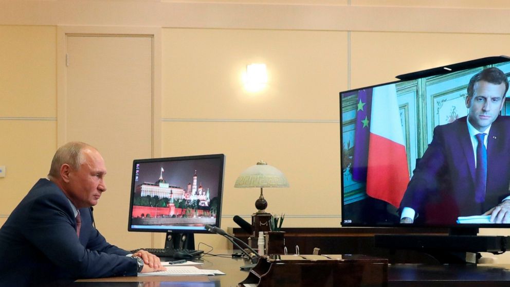 Putin, Macron focus on nearer cooperation in video name thumbnail