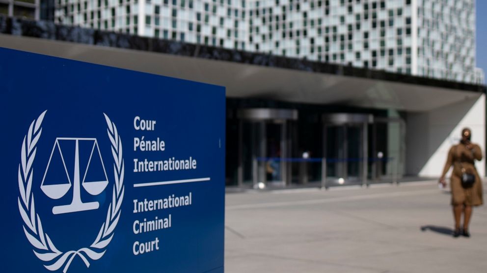 FILE - The exterior view of the International Criminal Court in The Hague, Netherlands, March 31, 2021. International Criminal Court judges have issued arrest warrants for three men wanted on suspicion of committing war crimes during the 2008 Russo-G