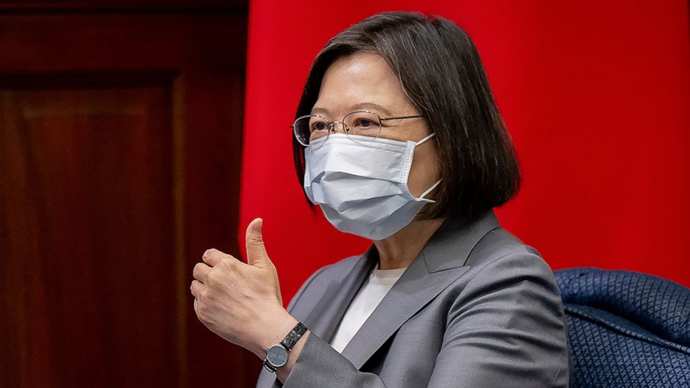 Taiwan leader tells troops to keep cool amid Chinese threats