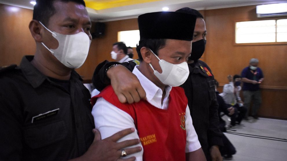 Indonesian principal sentenced to death for raping 13 girls