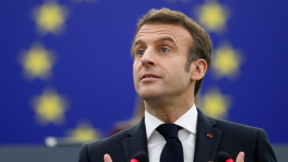 Rivals say Macron is using EU as springboard for French vote
