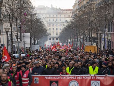Macron tries to calm tensions over retirement changes