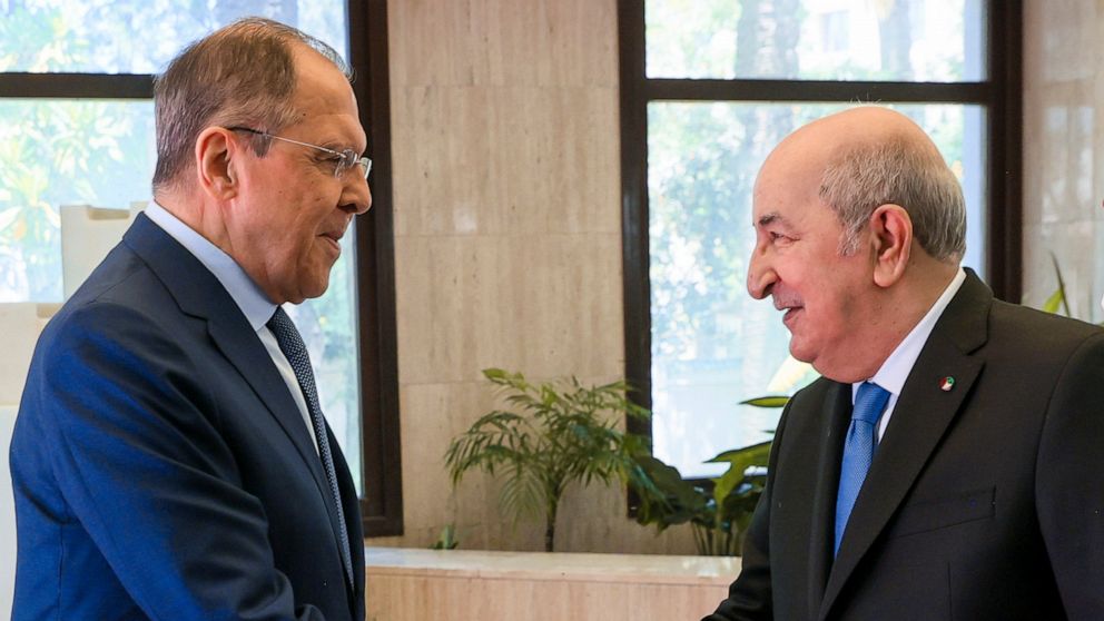 Russia's FM Lavrov meets Algeria leader to deepen thick ties