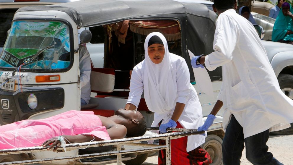 Car bomb blasts Somalia's capital near airport; 10 killed thumbnail