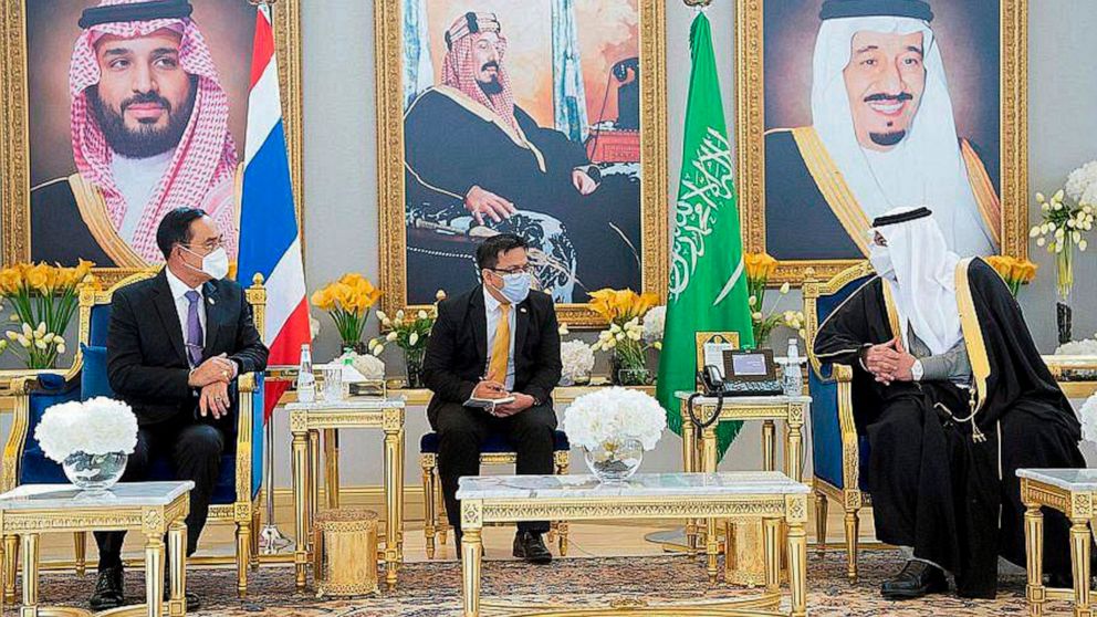 Thai PM arrives in Saudi Arabia, easing diamond heist row