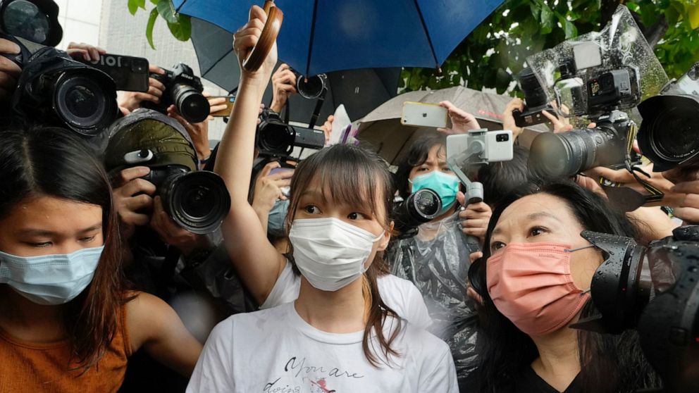 Hong Kong democracy activist Agnes Chow released from jail