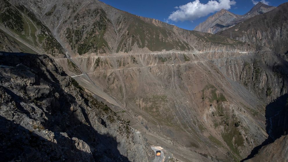 AP PHOTOS: India builds strategic tunnel project in Kashmir