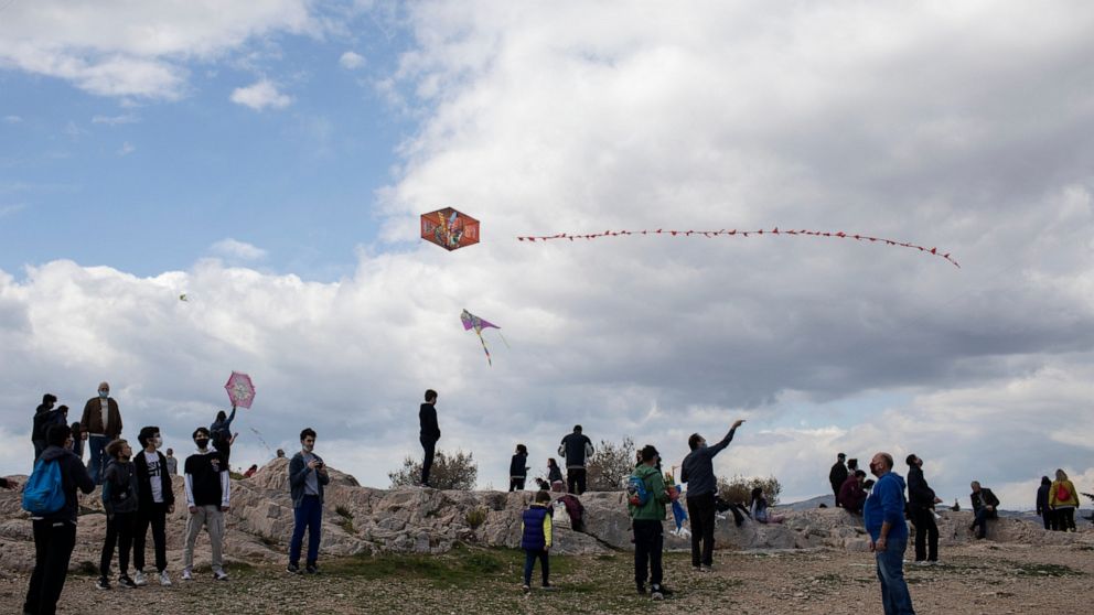 Greeks fly kites for Clean Monday holiday despite pandemic - ABC News