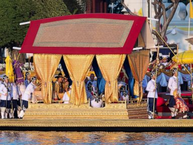 Thai King Takes Part In Royal Barge Procession In Bangkok Abc News