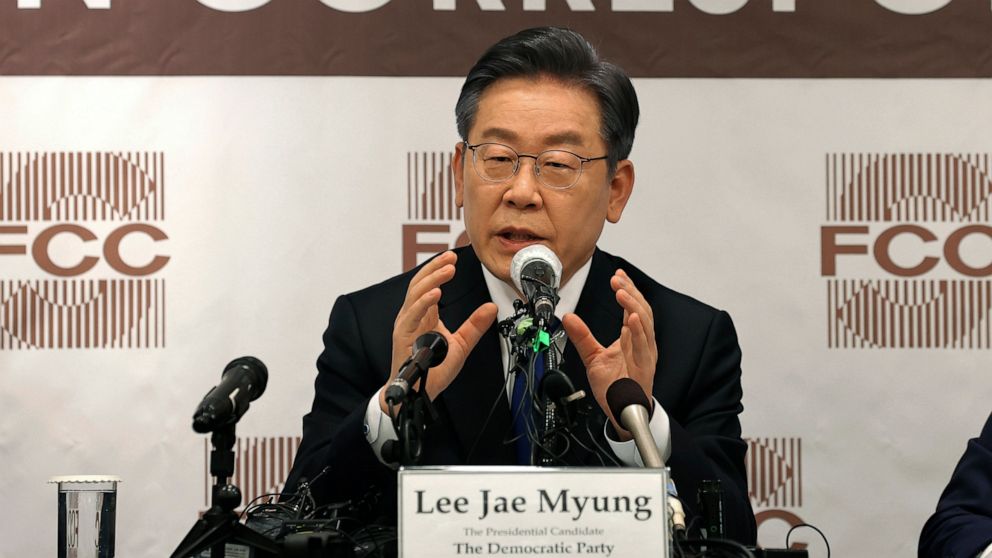 SKorea governing party candidate takes softer line on North